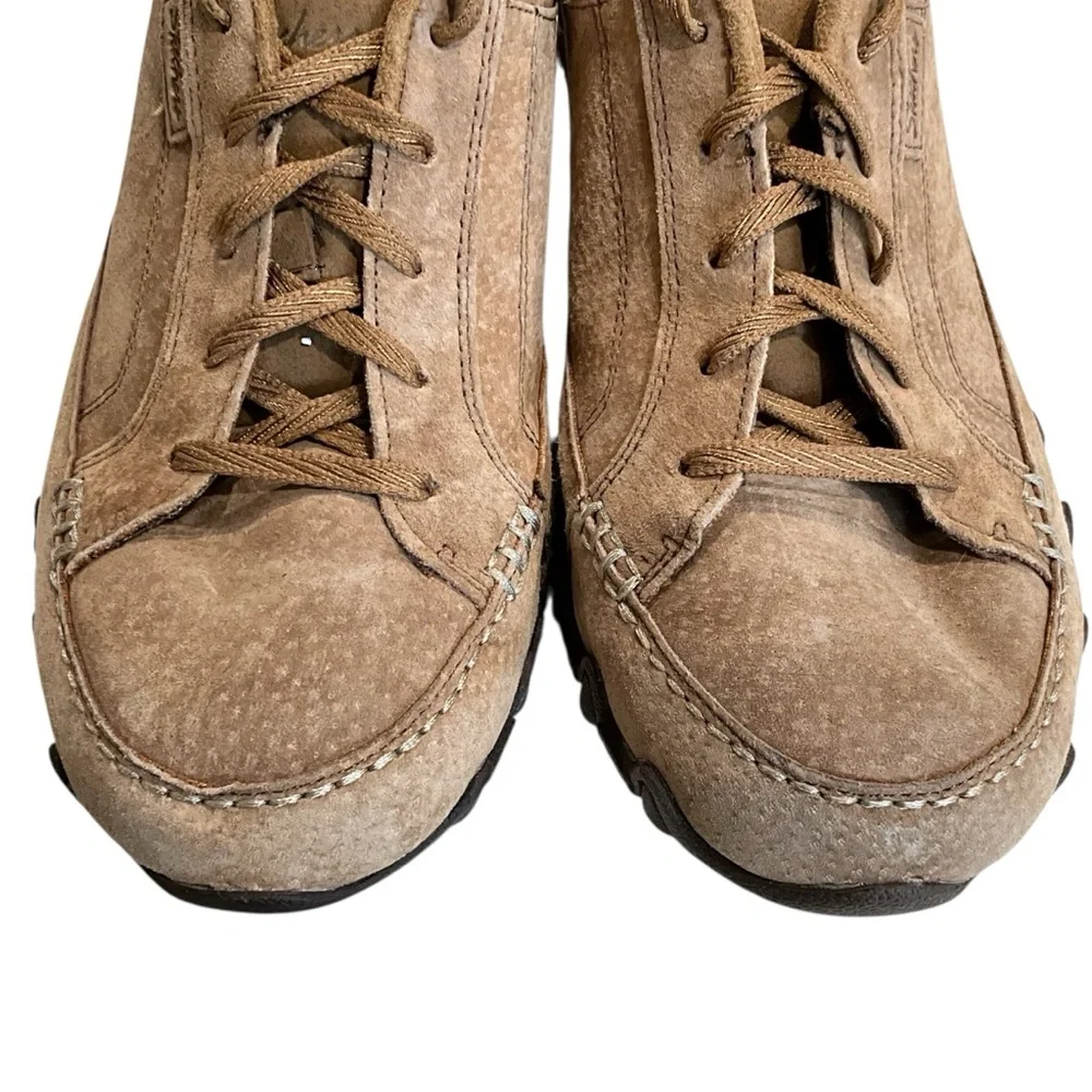 Skechers Bikers Curbed Women’s 9.5 Brown Suede Relaxed Fit Memory Foam Sneakers - Picture 3 of 13